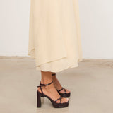 MIM Sandalia de tacón GRETA BURDEOS