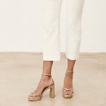 MIM Sandalia de tacón GRETA DORADO GLITTER