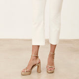 MIM Sandalia de tacón GRETA DORADO GLITTER