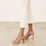 MIM Sandalia de tacón GRETA DORADO GLITTER