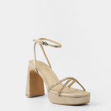 MIM Sandalia de tacón GRETA DORADO GLITTER