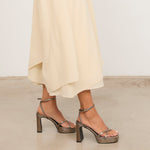 MIM Sandalia de tacón GRETA METALIZADO