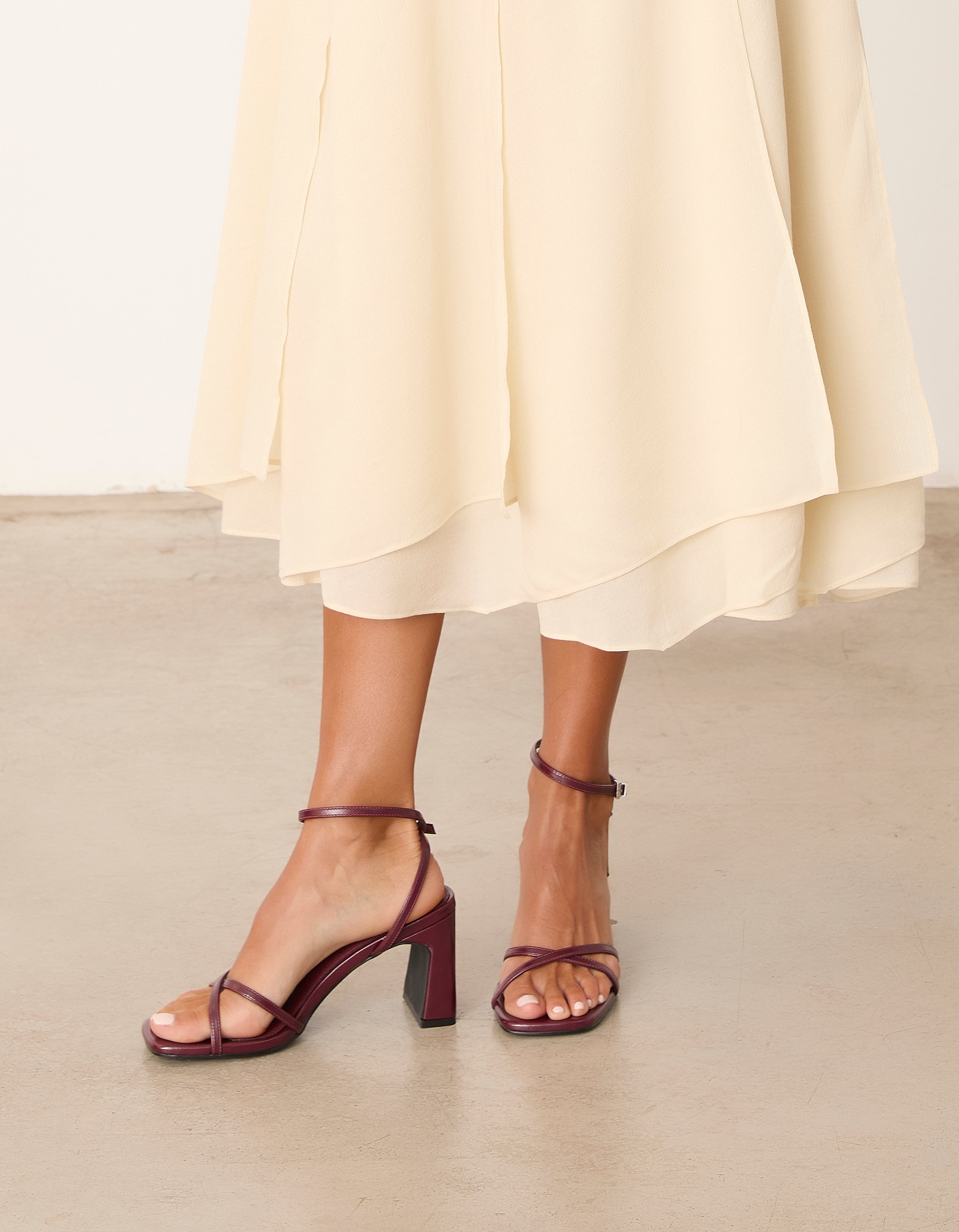 MIM Sandalia de tacón GRETA PETIT BURDEOS