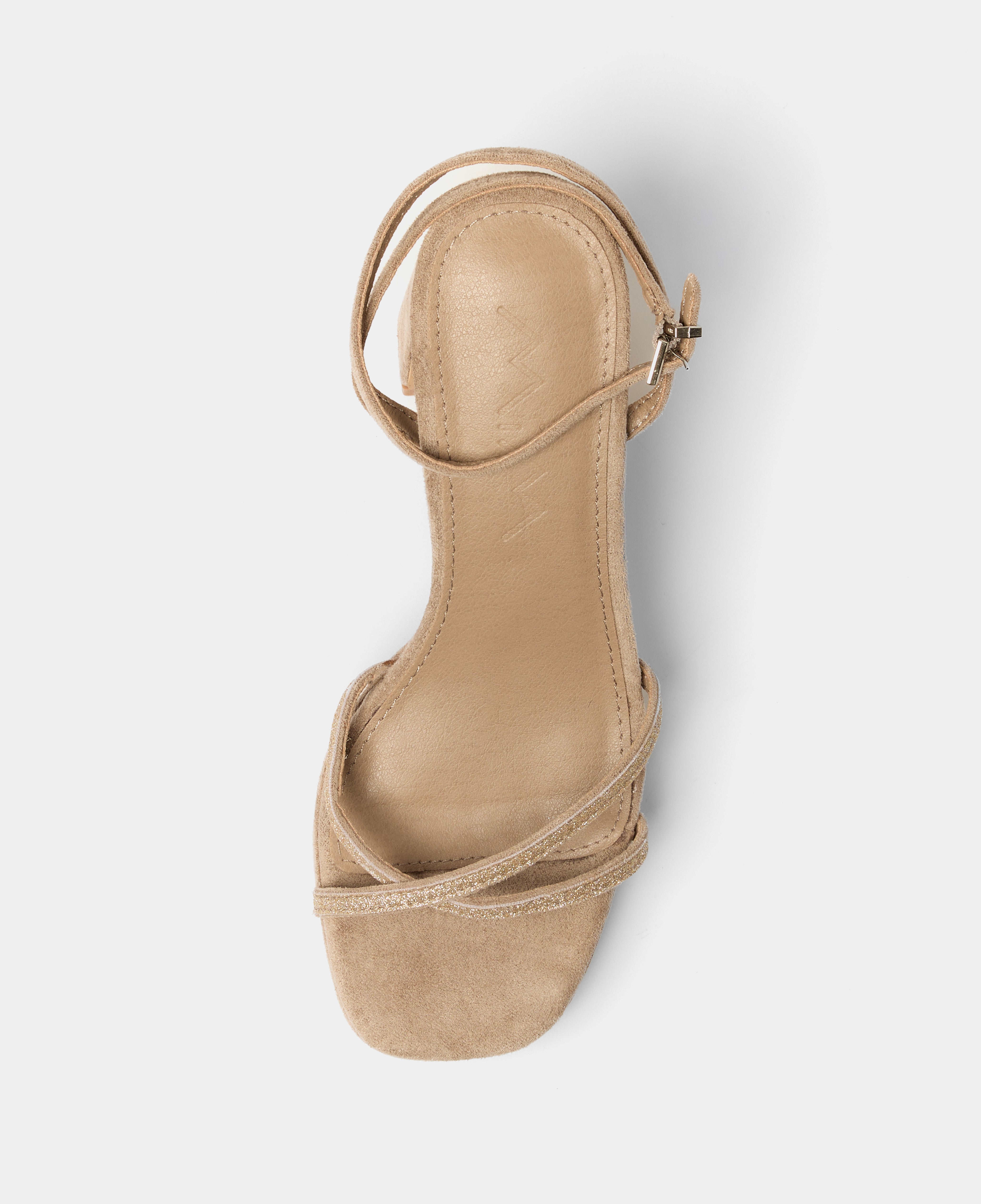 MIM Sandalia de tacón GRETA TOPO