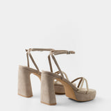 MIM Sandalia de tacón GRETA TOPO