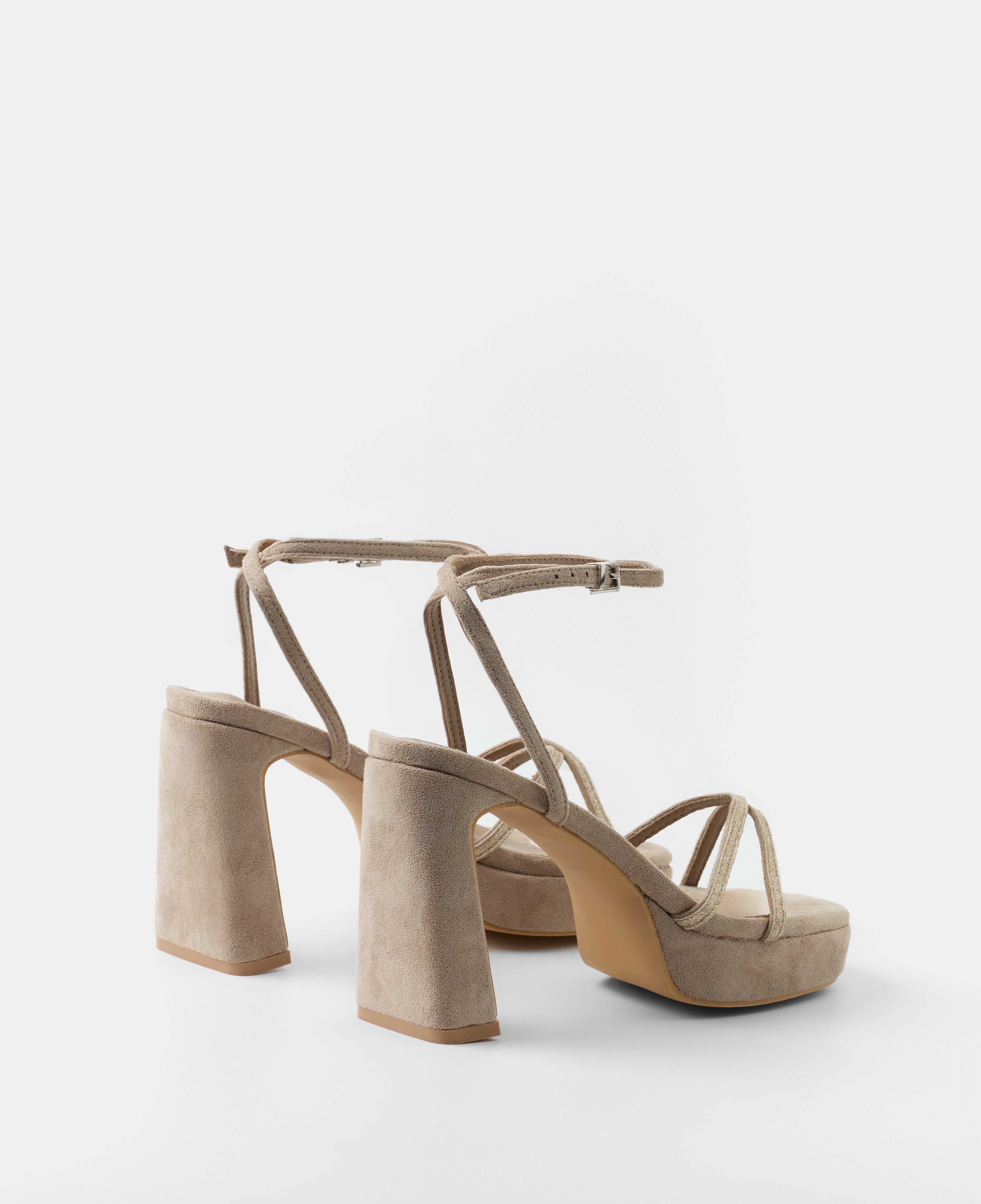 MIM Sandalia de tacón GRETA TOPO