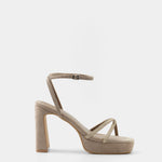 MIM Sandalia de tacón GRETA TOPO