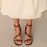 MIM Sandalia de tacón GYN CHOCOLATE