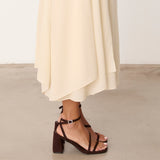 MIM Sandalia de tacón GYN CHOCOLATE