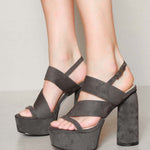 MIM Sandalia de tacón Halo Verde