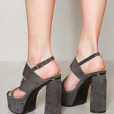 MIM Sandalia de tacón Halo Verde