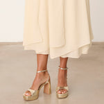 MIM Sandalia de tacón IMA DORADO