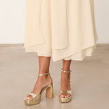 MIM Sandalia de tacón IMA DORADO