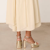 MIM Sandalia de tacón IMA DORADO