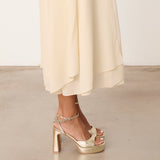 MIM Sandalia de tacón IMA DORADO