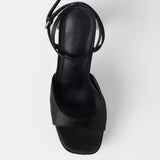 MIM Sandalia de tacón IMA NEGRO SATIN