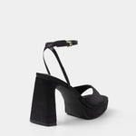 MIM Sandalia de tacón IMA NEGRO SATIN