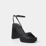 MIM Sandalia de tacón IMA NEGRO SATIN