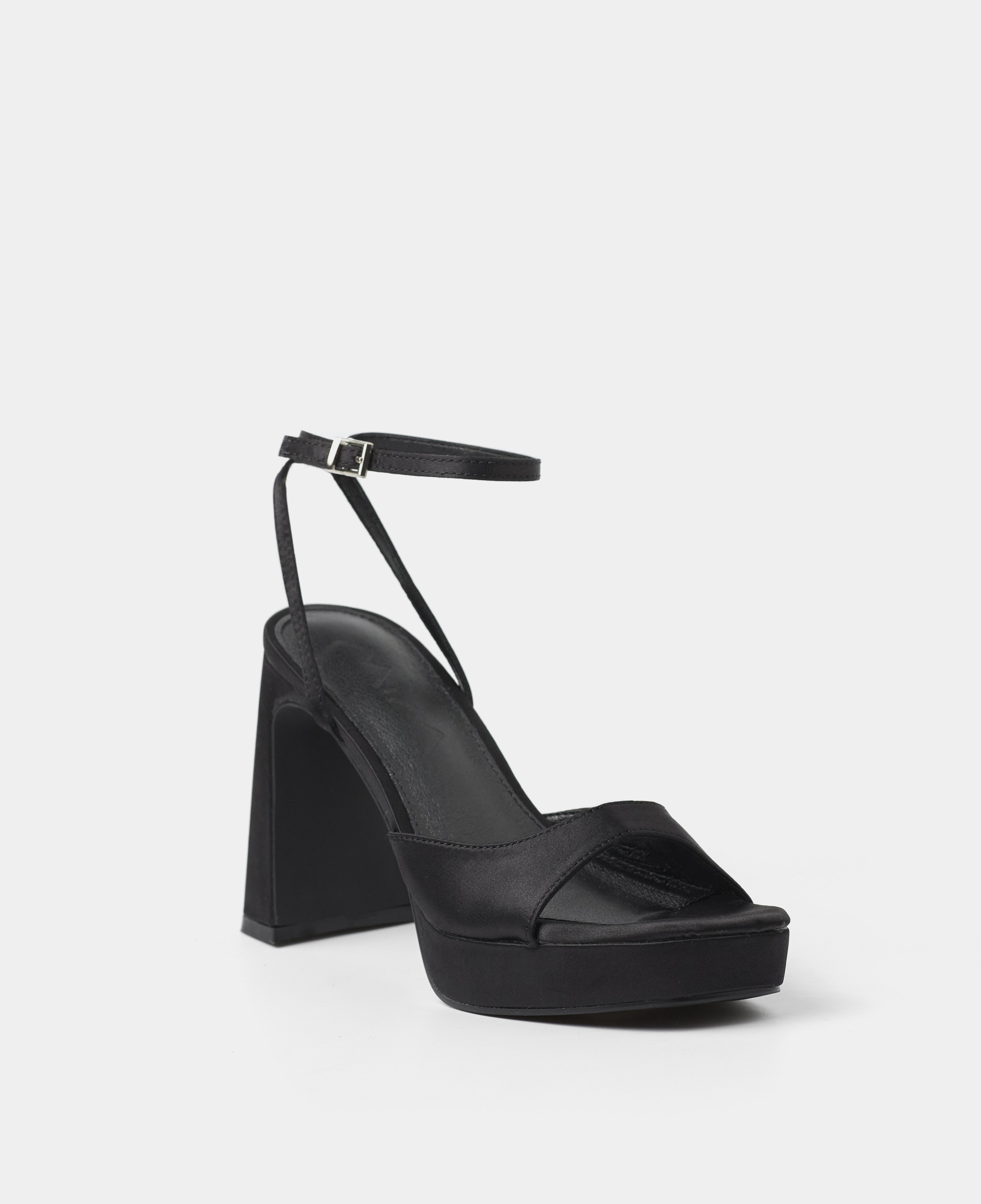 MIM Sandalia de tacón IMA NEGRO SATIN