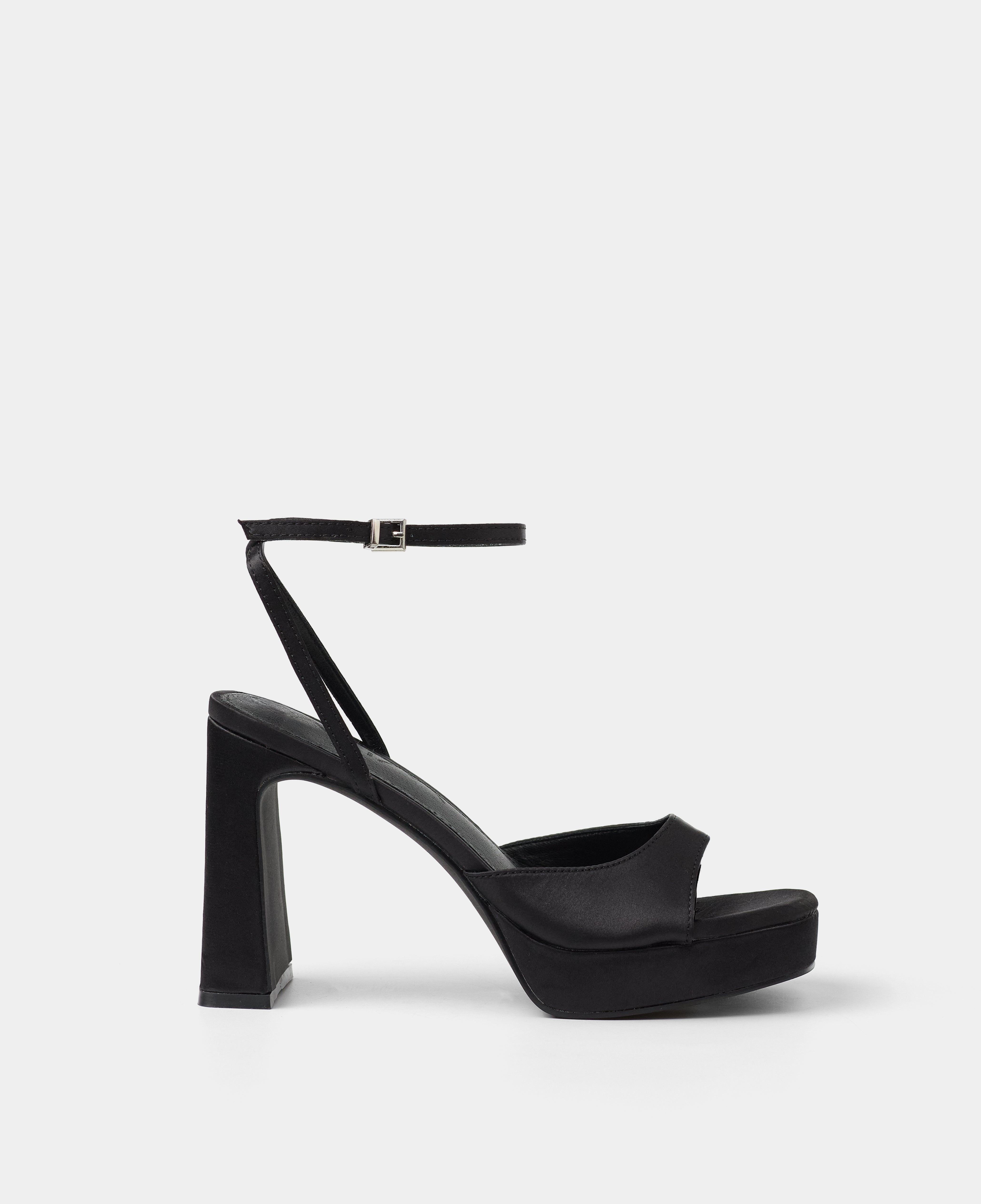 MIM Sandalia de tacón IMA NEGRO SATIN