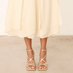 MIM Sandalia de tacón Jan Dorado