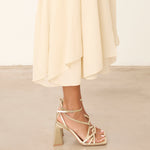 MIM Sandalia de tacón Jan Dorado