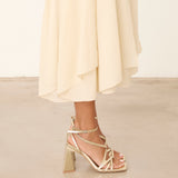 MIM Sandalia de tacón Jan Dorado