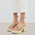 MIM Sandalia de tacón LENA BEIGE