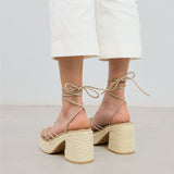 MIM Sandalia de tacón LENA BEIGE