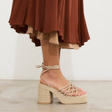 MIM Sandalia de tacón LENA BEIGE