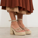 MIM Sandalia de tacón LENA BEIGE