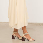 MIM Sandalia de tacón LIANE BEIGE