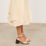 MIM Sandalia de tacón LIANE BEIGE