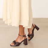 MIM Sandalia de tacón LUA CHOCOLATE