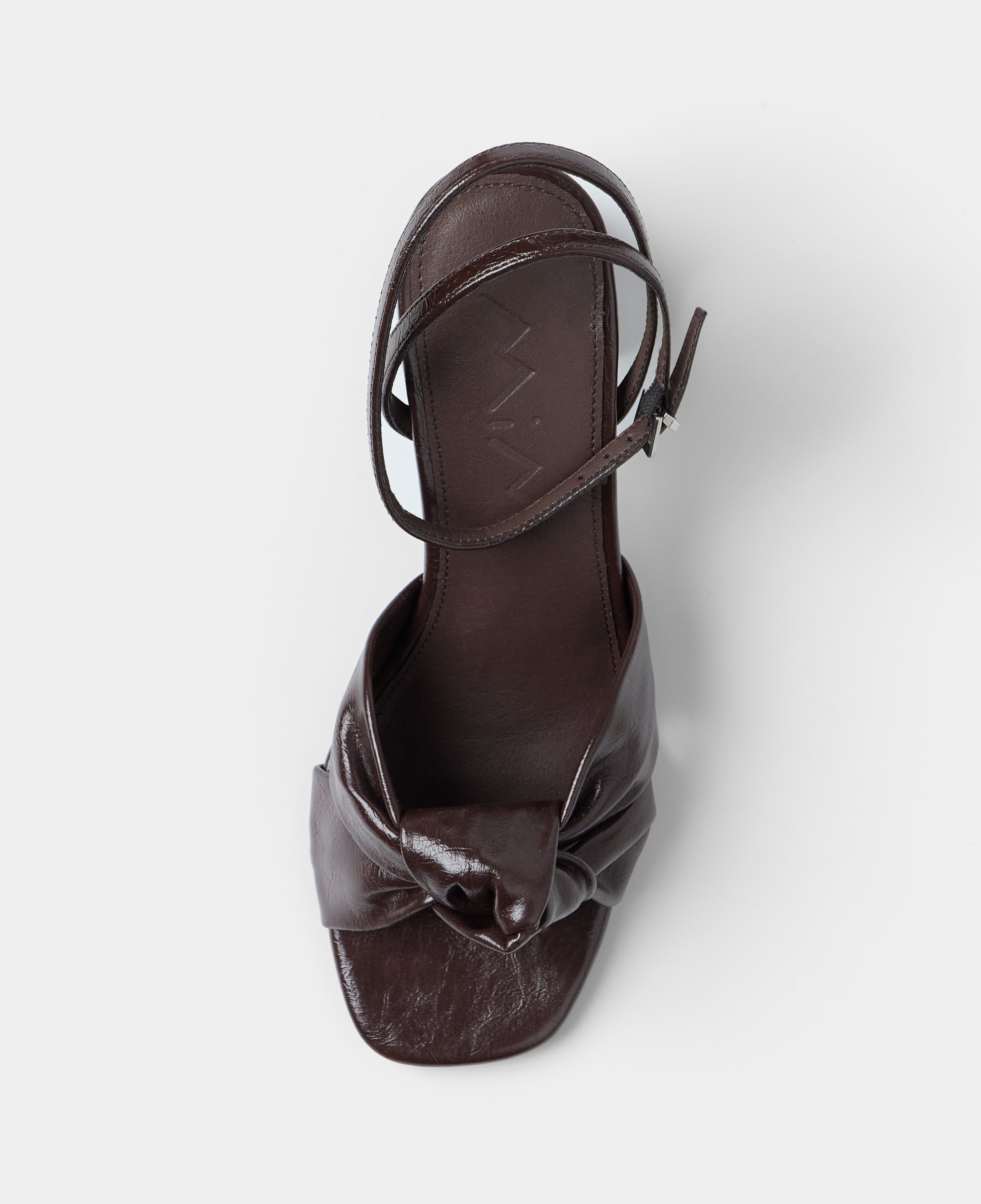 MIM Sandalia de tacón LUA CHOCOLATE