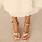 MIM Sandalia de tacón LUA DORADO