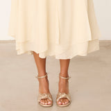 MIM Sandalia de tacón LUA DORADO