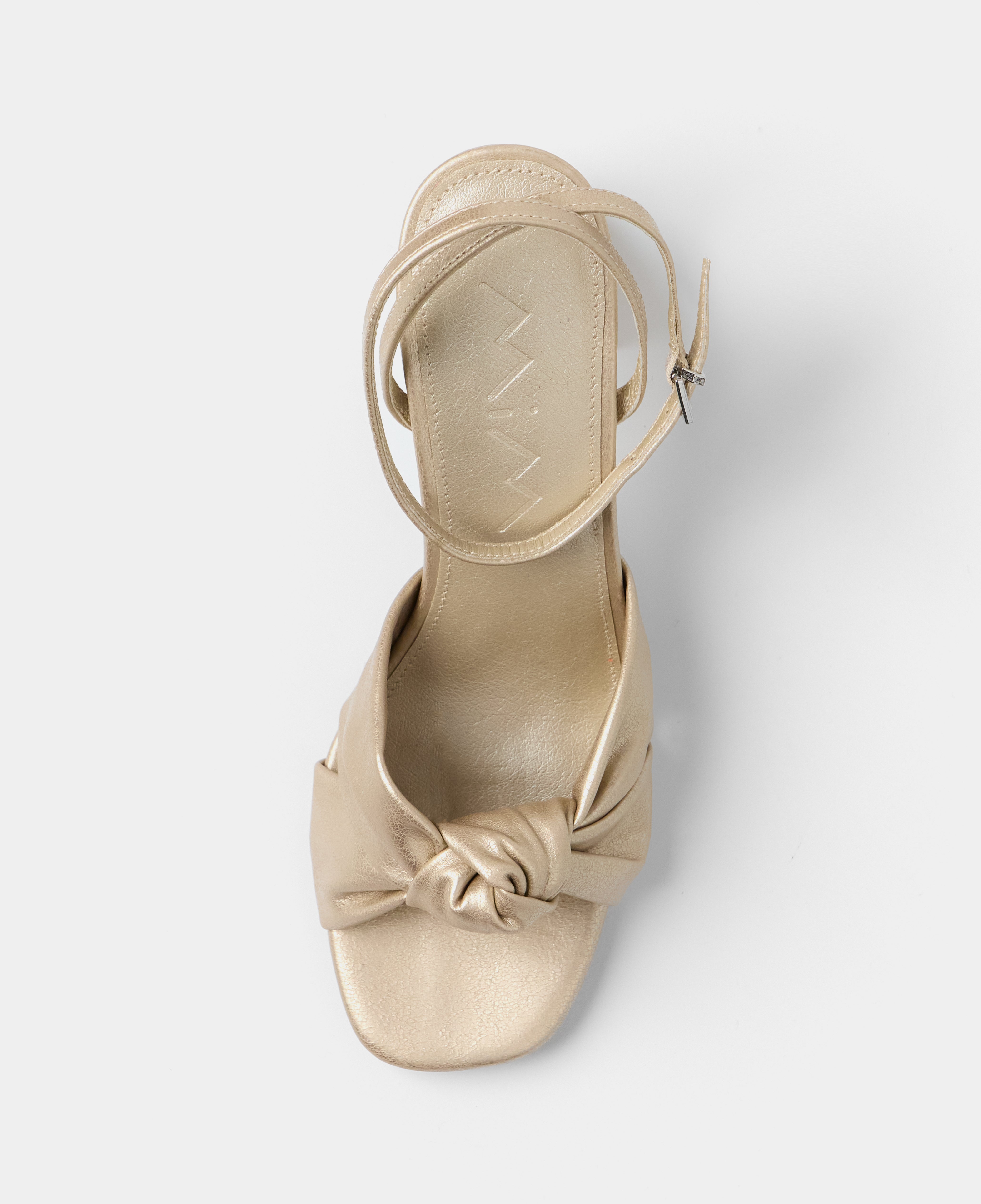 MIM Sandalia de tacón LUA DORADO