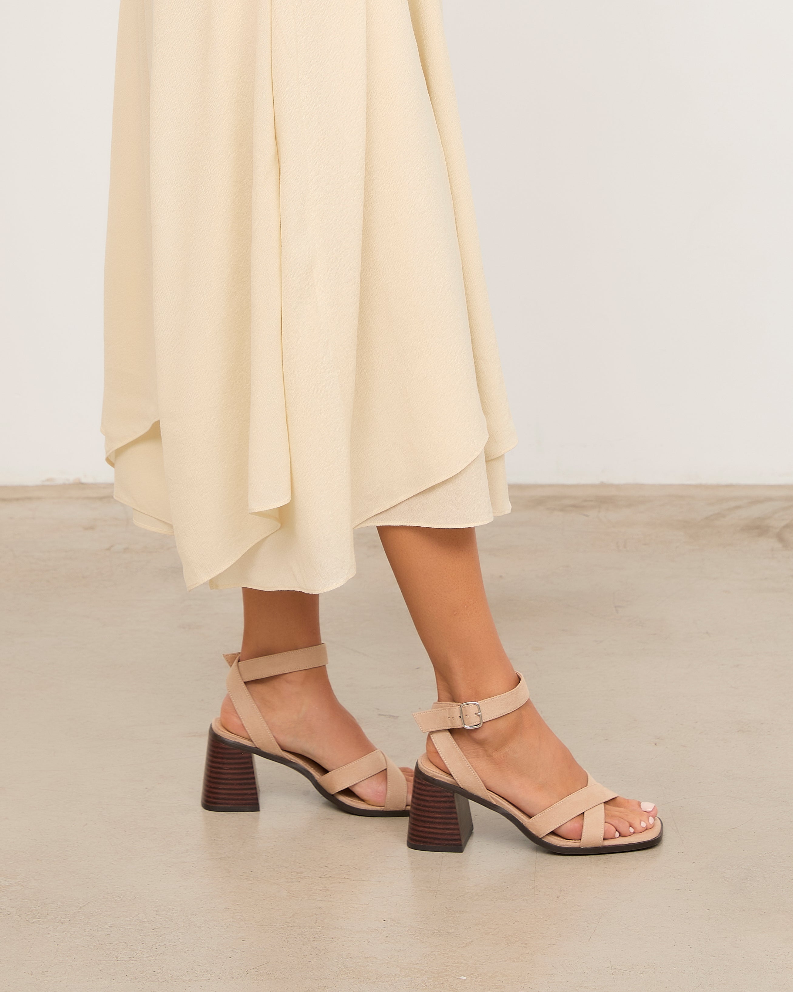 MIM Sandalia de tacón LUC BEIGE