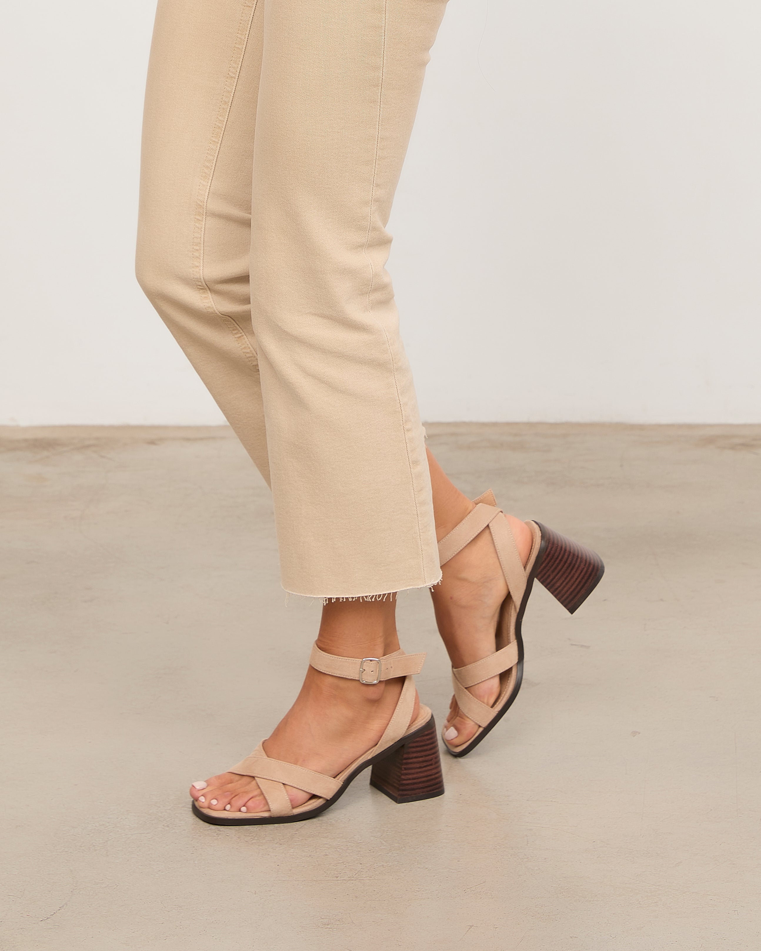 MIM Sandalia de tacón LUC BEIGE