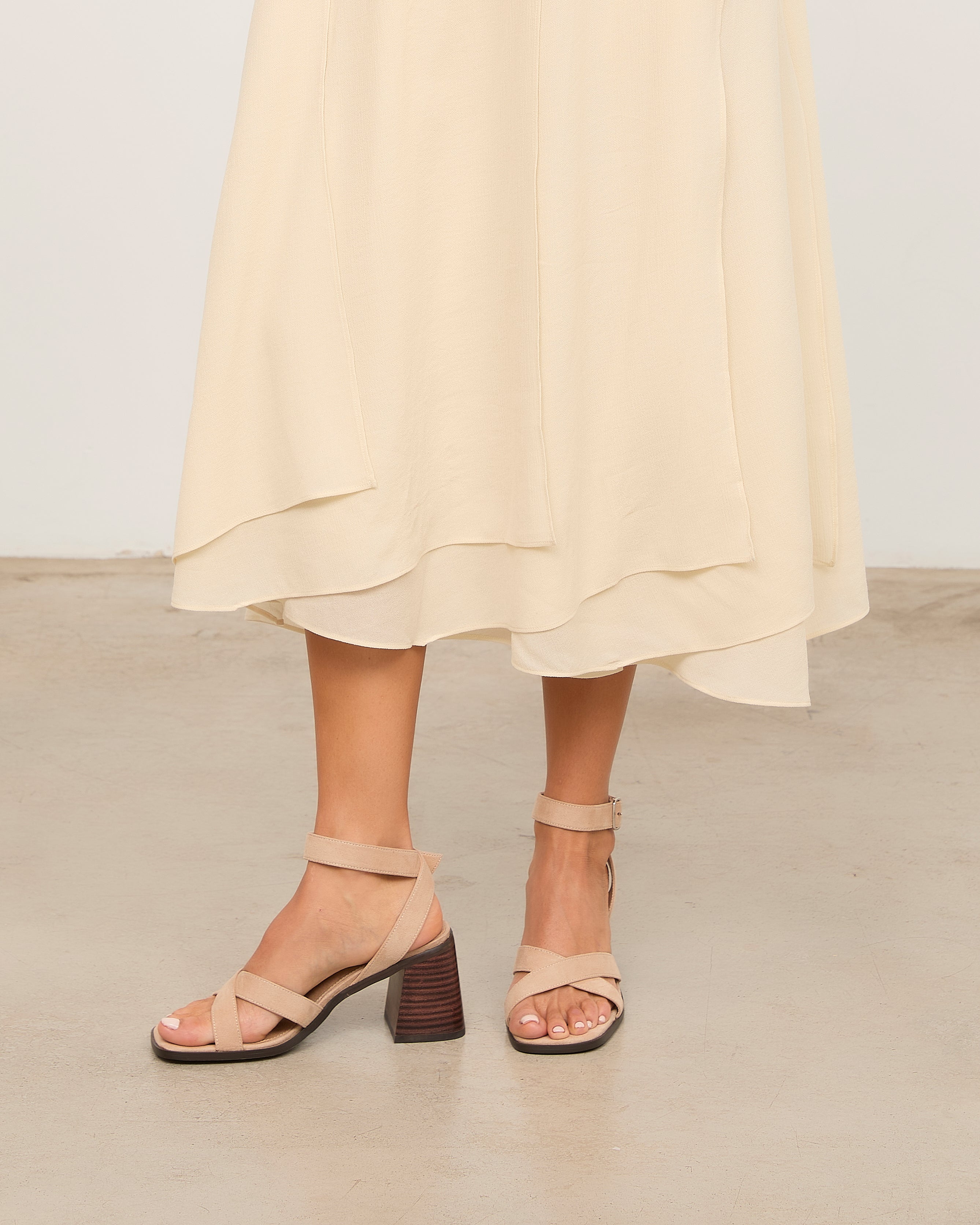 MIM Sandalia de tacón LUC BEIGE