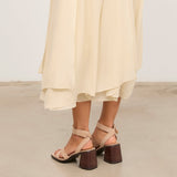 MIM Sandalia de tacón LUC BEIGE