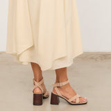 MIM Sandalia de tacón LUC BEIGE