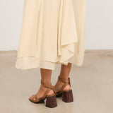 MIM Sandalia de tacón LUC CAMEL