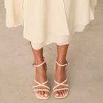 MIM Sandalia de tacón LUCIE ECRU