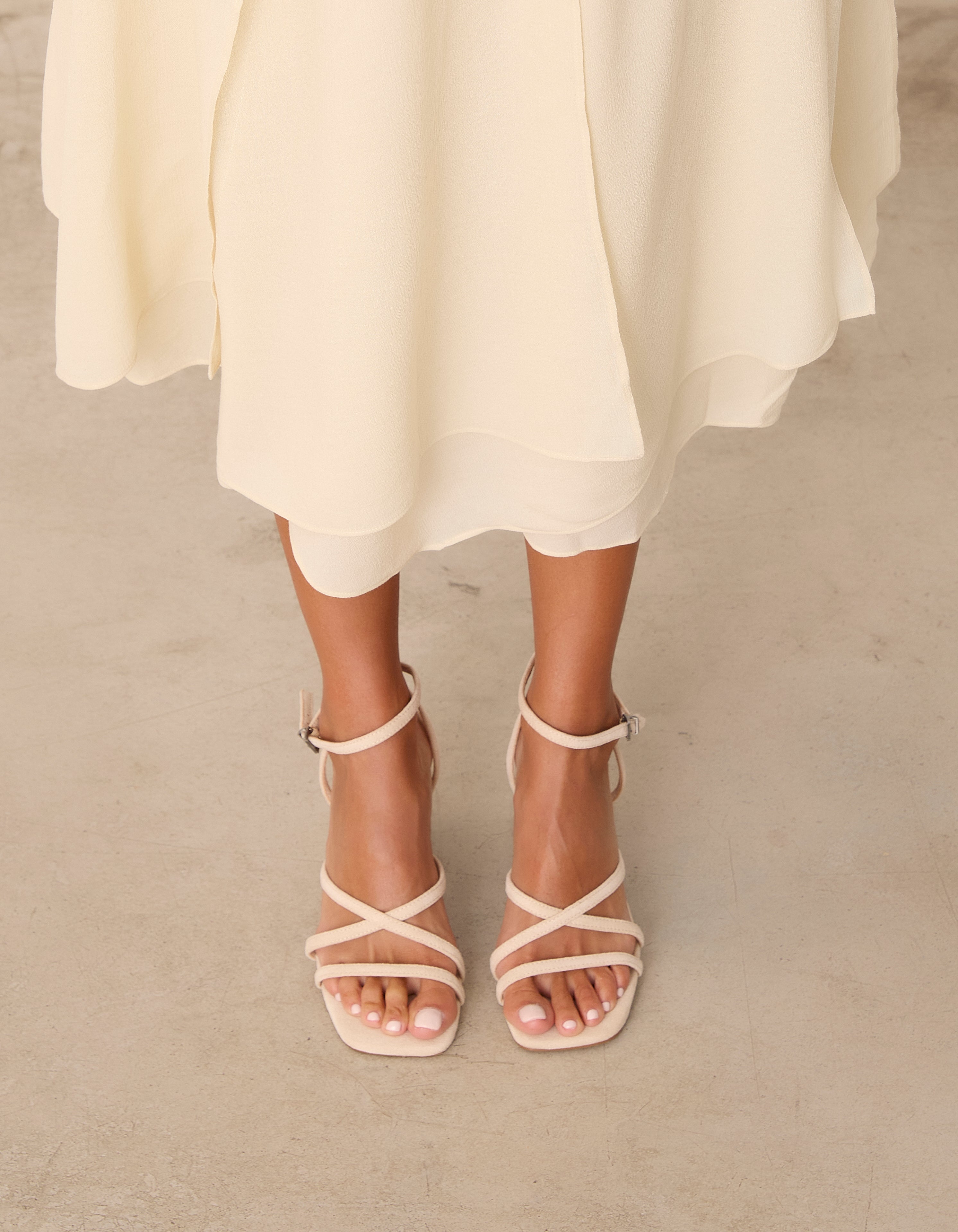 MIM Sandalia de tacón LUCIE ECRU