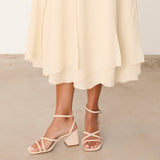 MIM Sandalia de tacón LUCIE ECRU