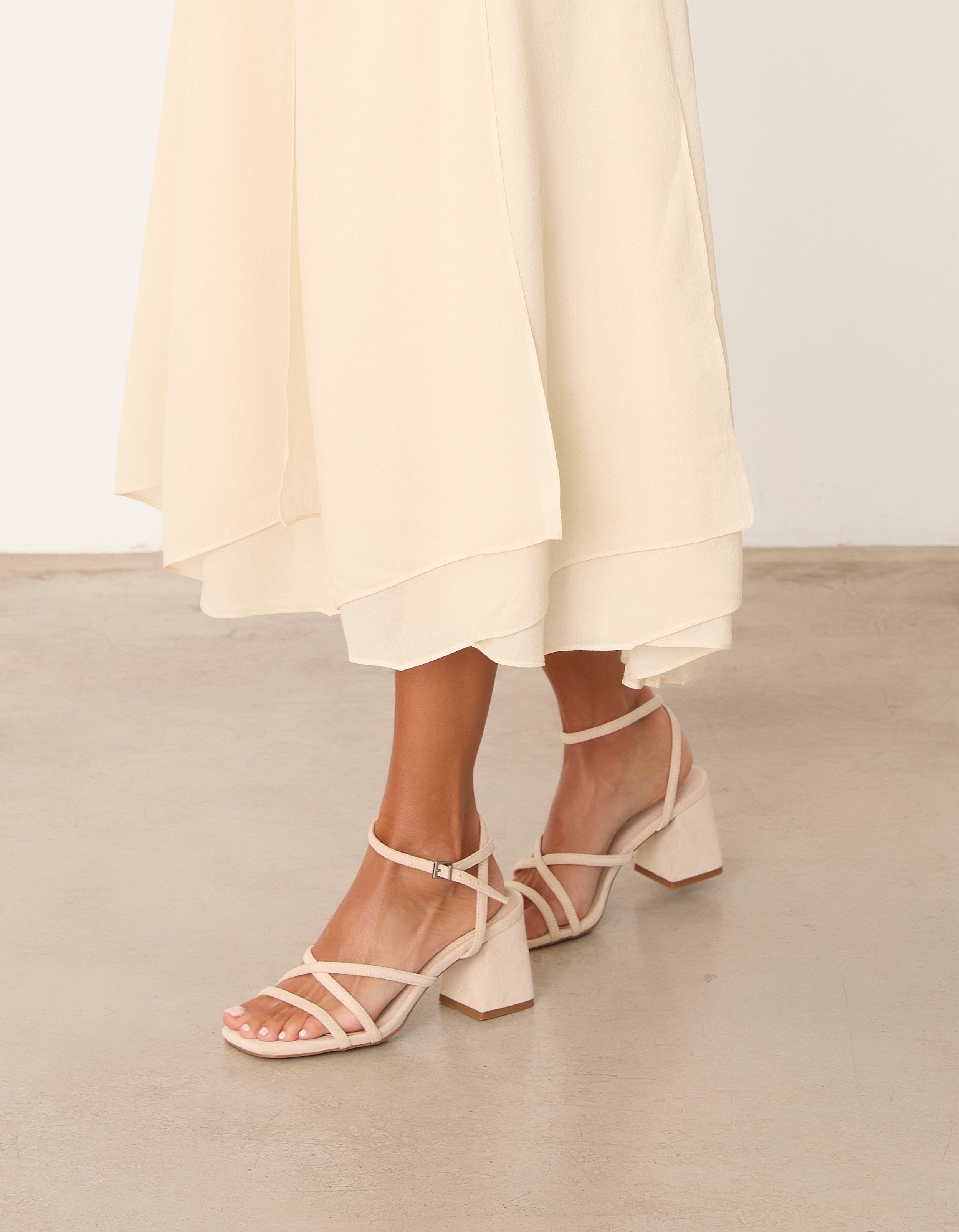 MIM Sandalia de tacón LUCIE ECRU