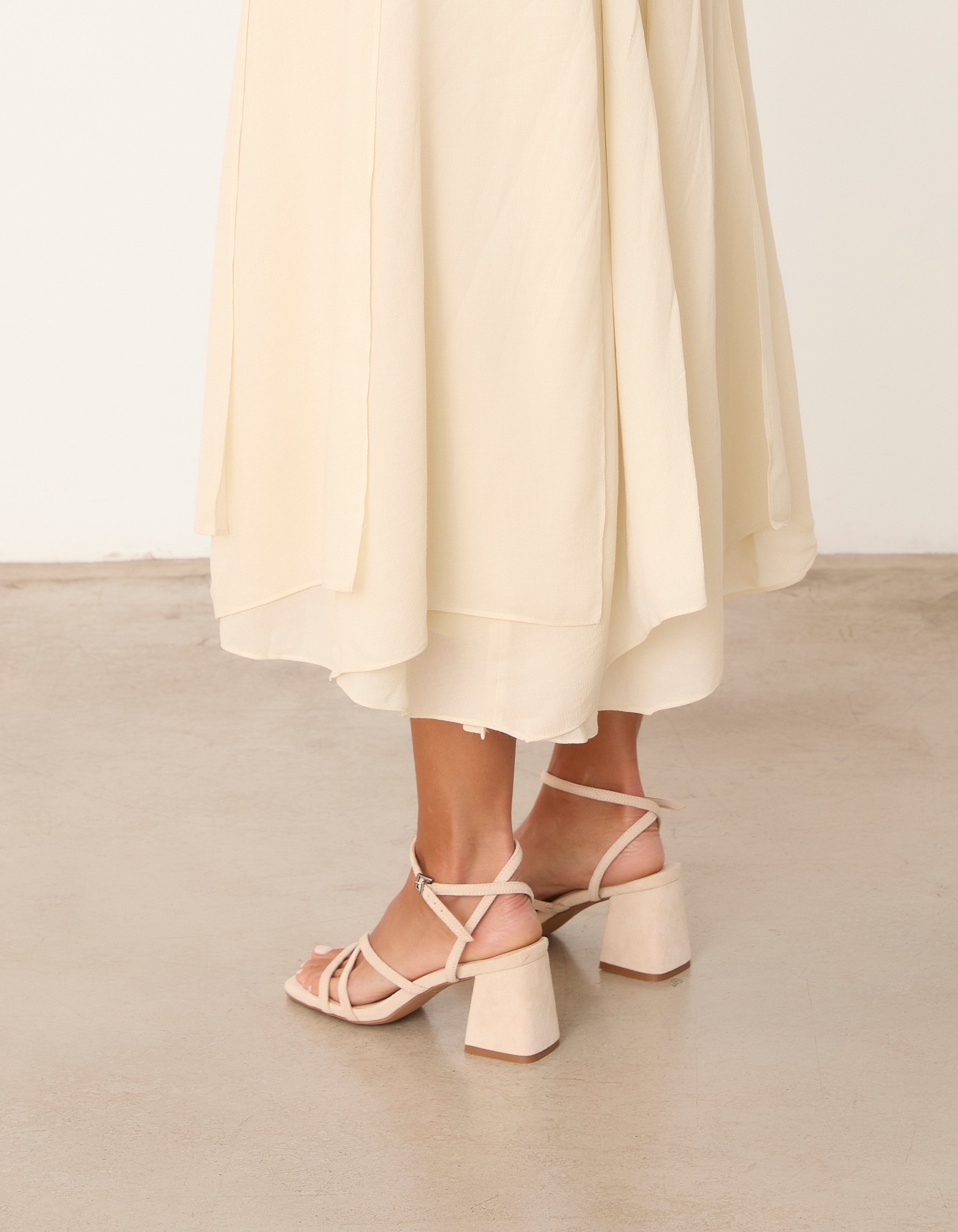 MIM Sandalia de tacón LUCIE ECRU