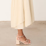 MIM Sandalia de tacón LUCIE ECRU